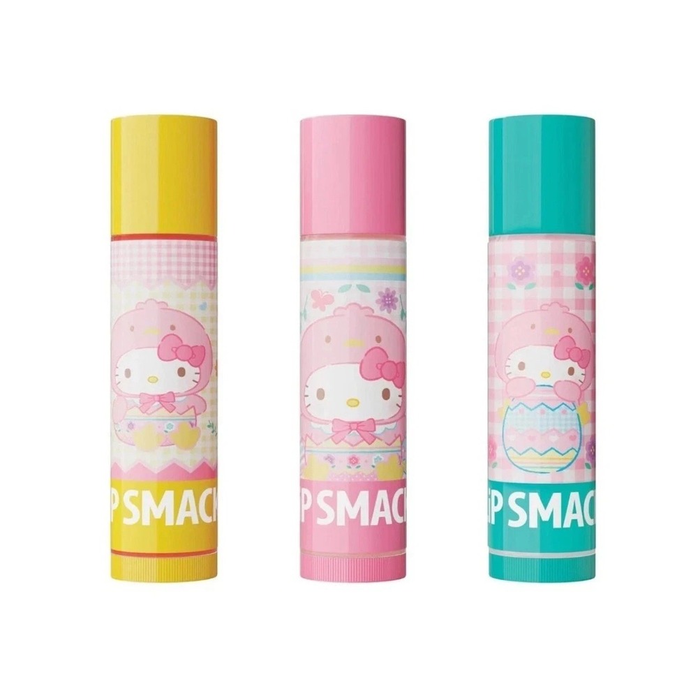 Lip Smacker‎ Hello Kitty Balm Mango Pop, Cotton Candy Burst, Bloo-MINT - Picture 2 of 3